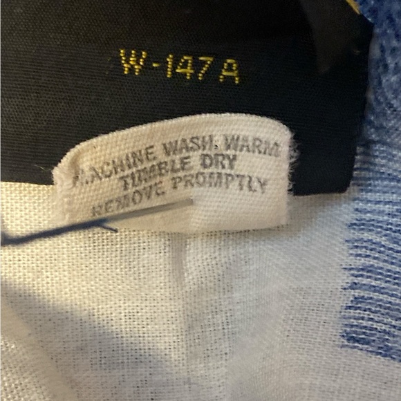 Rare 70s Vintage “1UP by Golden Vee” Slim-Trim Fit Patchwork Plaid Shirt Men’s s - Picture 5 of 6